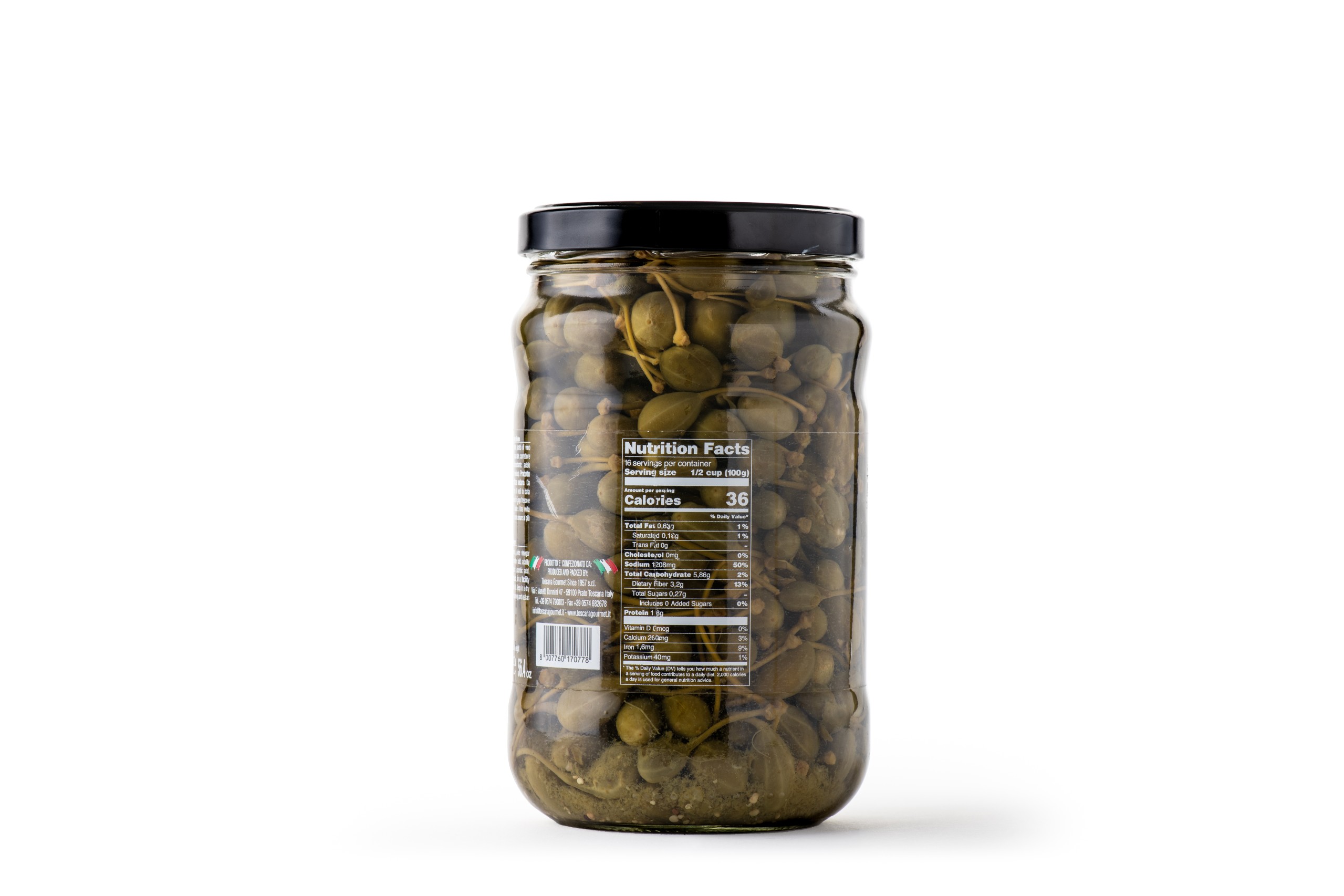 Tuscany Premium Caper Fruits 1.6kg Jar